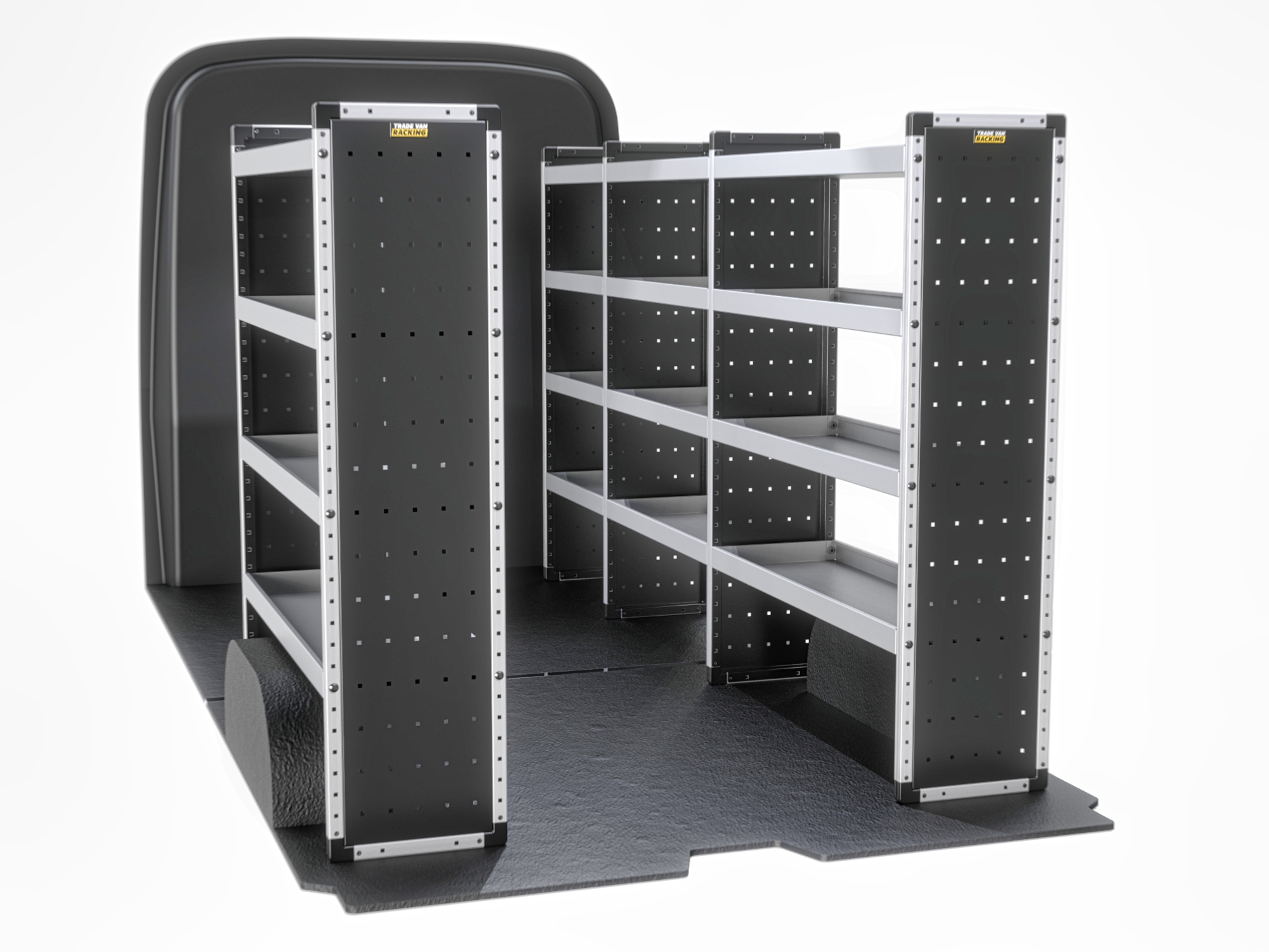Trade Van Racking - Ford Transit 2014 On LWB Medium Roof (L3H2) - Bronze - Full Kit - TVR-B-013
