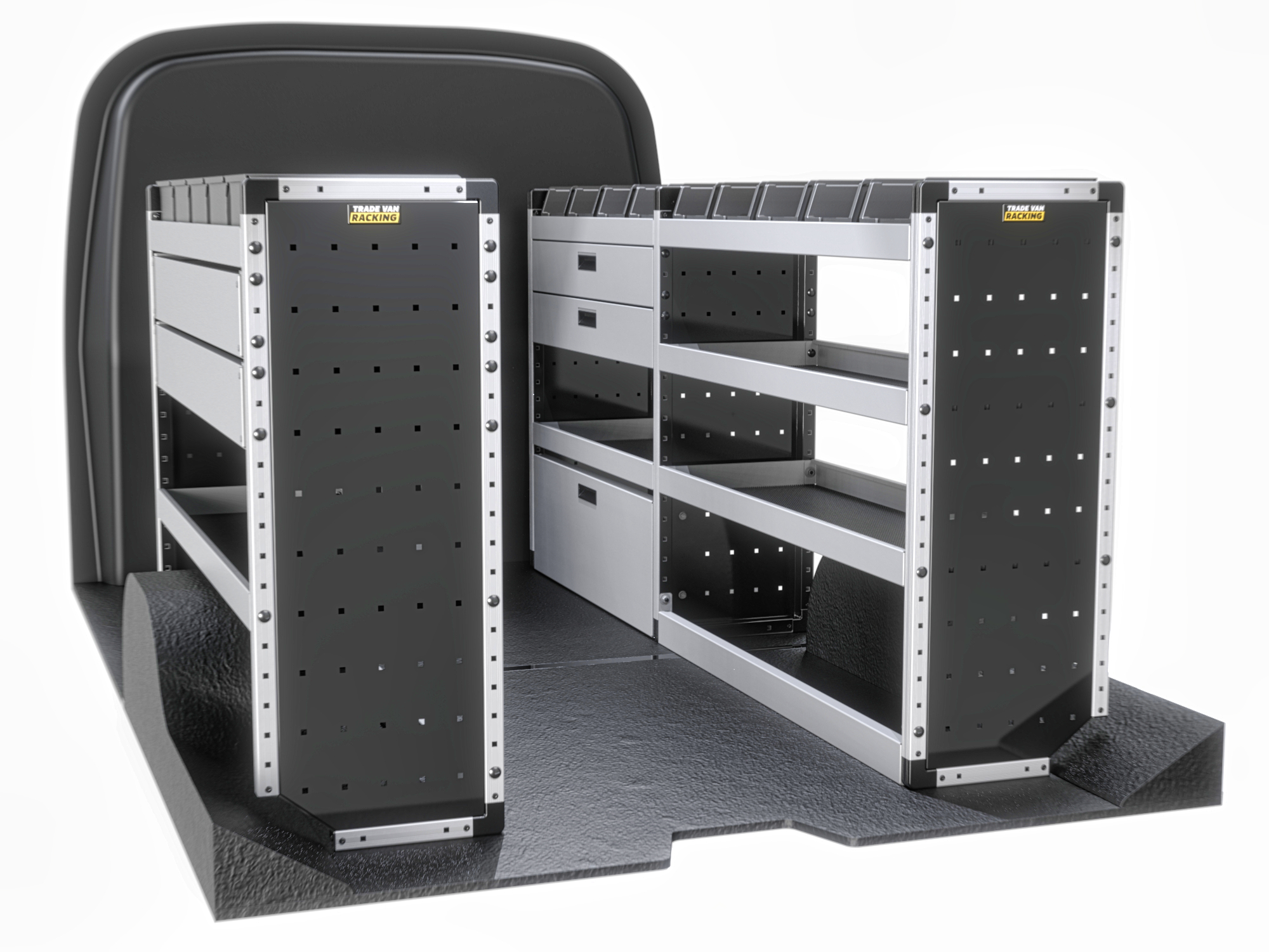 Trade Van Racking - Fiat Scudo Long XL 2022 On LWB (L2) - Gold - Full Kit - TVR-G-019