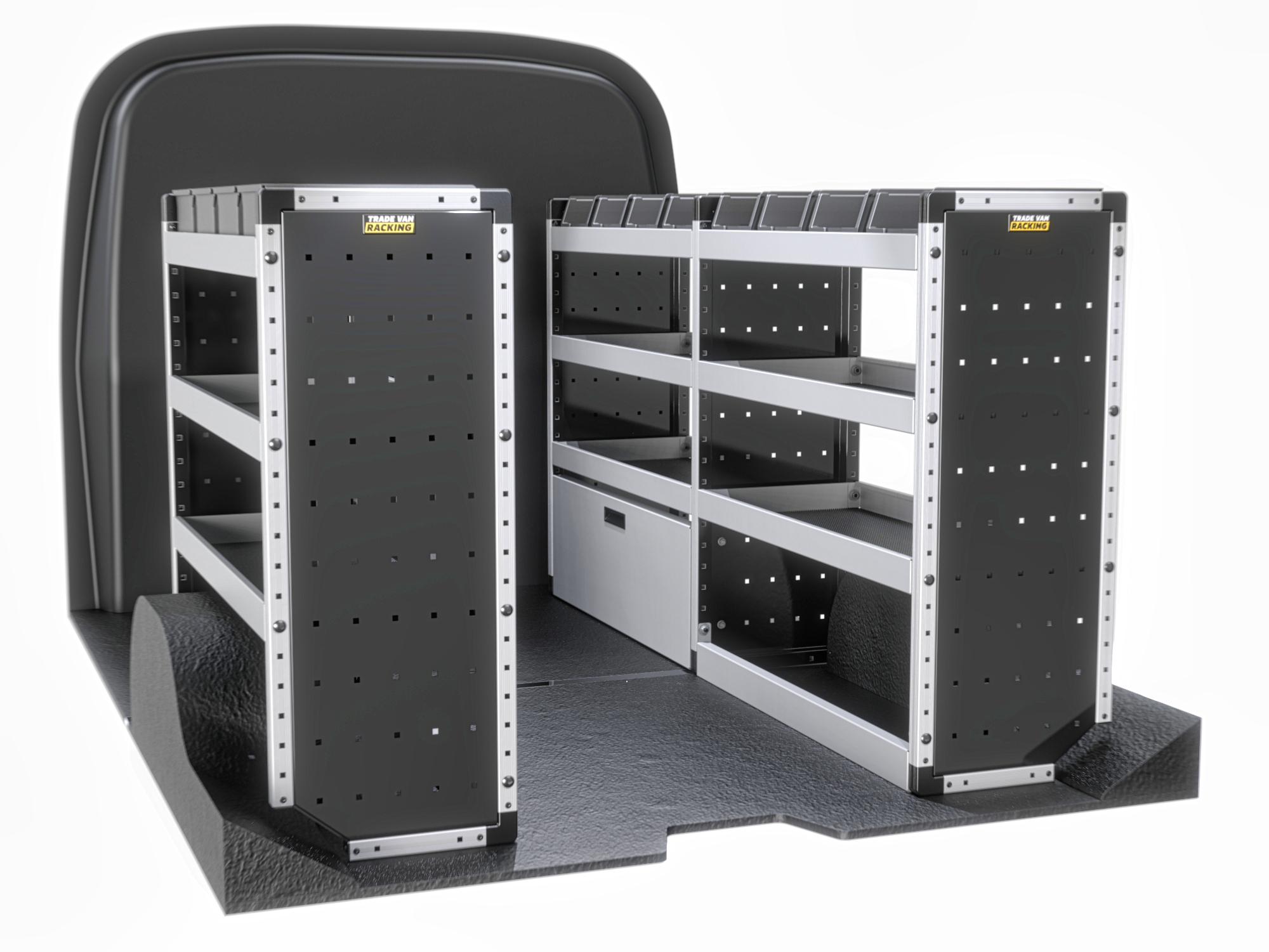 Trade Van Racking - Vauxhall Vivaro 2019 On SWB (L1) - Silver - Full Kit - TVR-S-018