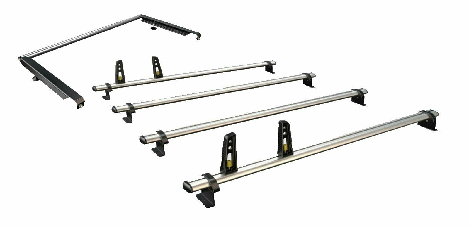 Ulti Bar+ Aluminium 4 Bar System With Roller - Vauxhall Vivaro 2019 On Lwb Low Roof (L2H1) - VG335-4 and VGR-09