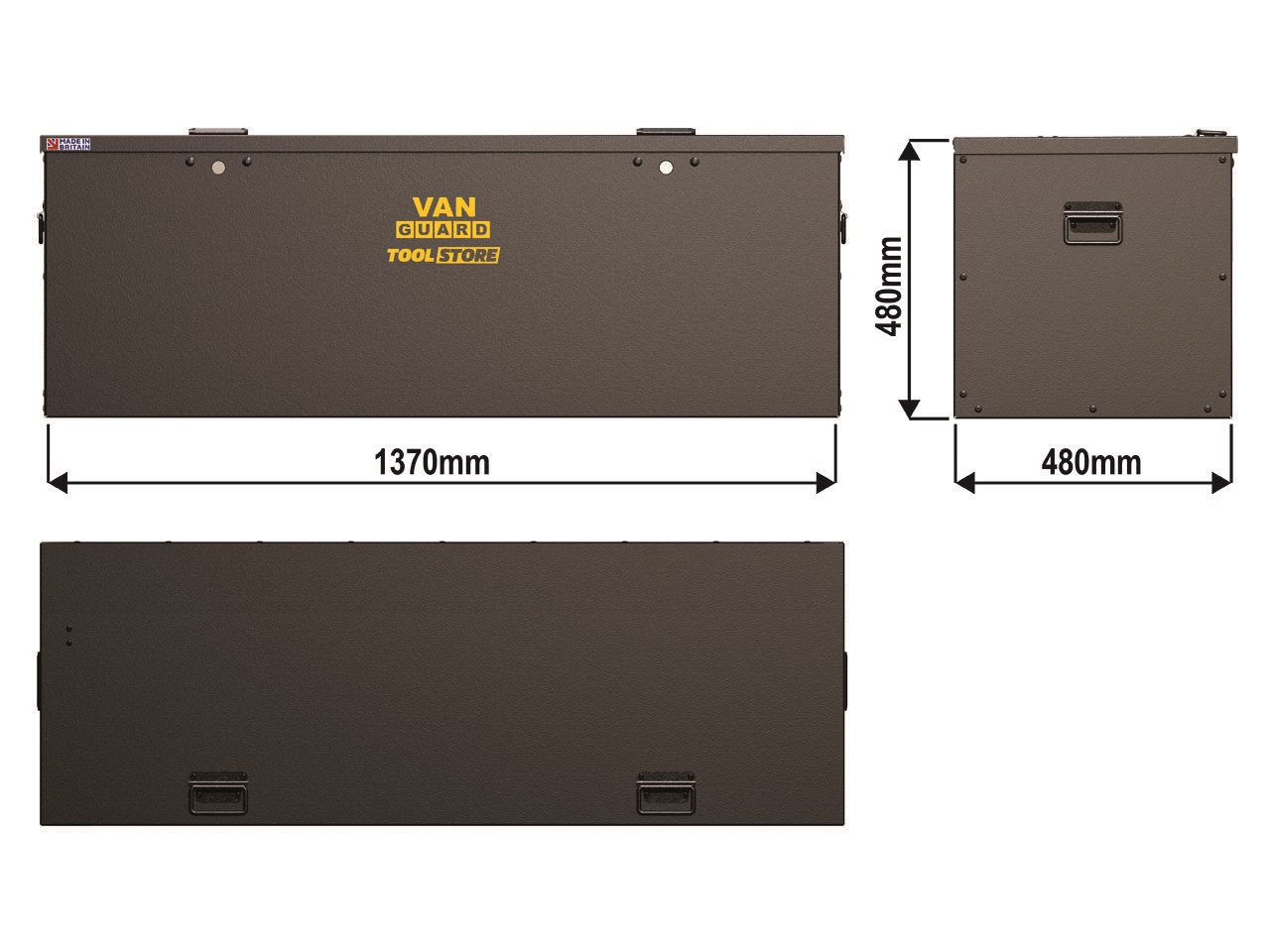 Large Van Guard Steel Tool Box Store VG500L