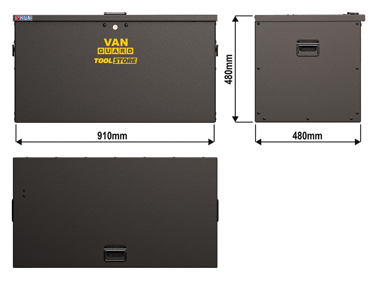 Medium Van Guard Steel Tool Box Store VG500M