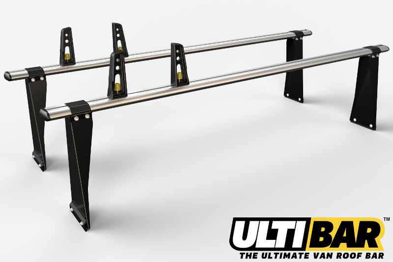 Ulti Bar+ Aluminium 2 Bar System - Ford Transit 2000-2014 SWB Medium Roof (L1H2) - VG154-2